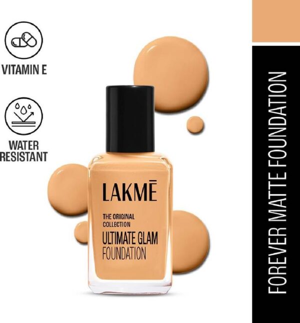 Lakmé FOREVER MATTE FOUNDATION for Superior Coverage Foundation  (Coral, 27 ml